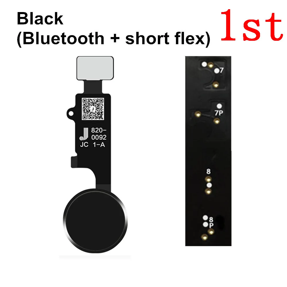 AYJ без Bluetooth Универсальная Кнопка hx Home Flex для iPhone 7 8 Plus функция возврата конечное решение Черный Белый розовое золото JC - Цвет: Black-BT short flex