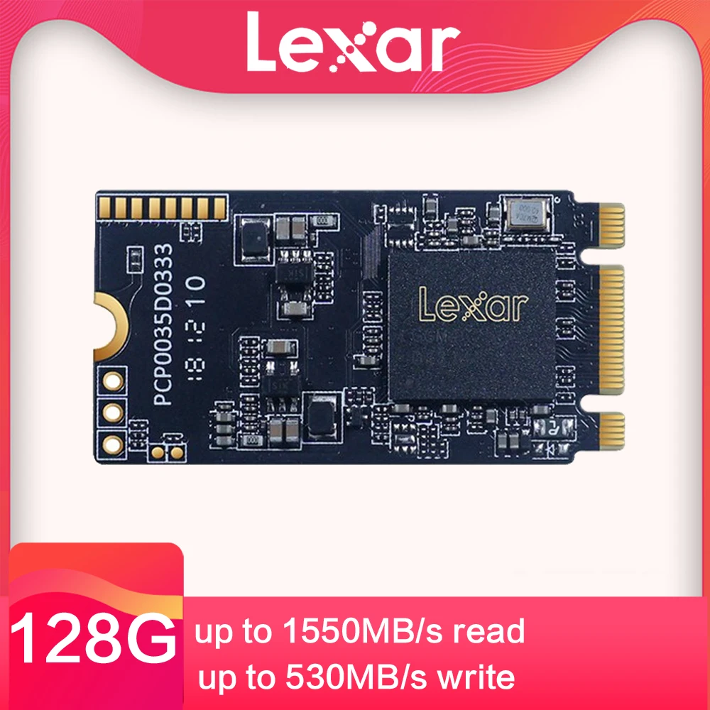 Lexar PCIe Gen3x2 SSD interno de estado sólido disco duro para 128GB 256GB 512GB el ordenador portátil NoteBook PC m.2 2242 NVMe
