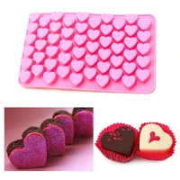 cake mold 55 holes mini heart silicone pralines ice cube pan baking chocolate sweet cupcake silicone mold heart kitchen tools
