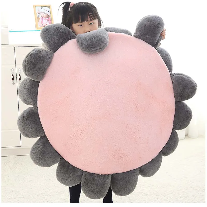 Детский игровой коврик для ползания с цветочным рисунком круглый пол ковер