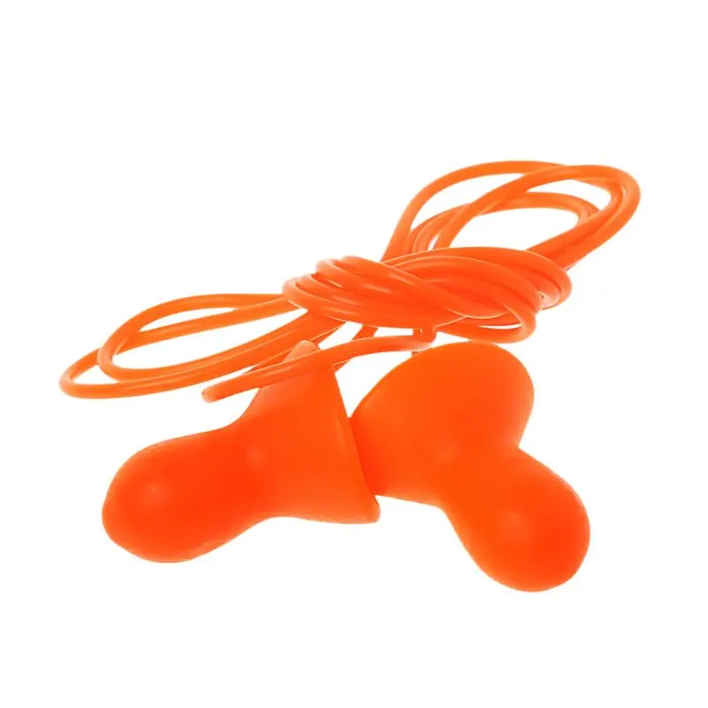 

Soft Silicone Corded Earplug Swimming Ears Protect Reusable Noise Reduction Tool