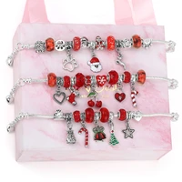 yexcodes christmas advent diy charm bracelet jewelry new year gift childrens beaded detachable pendant brand bracelets