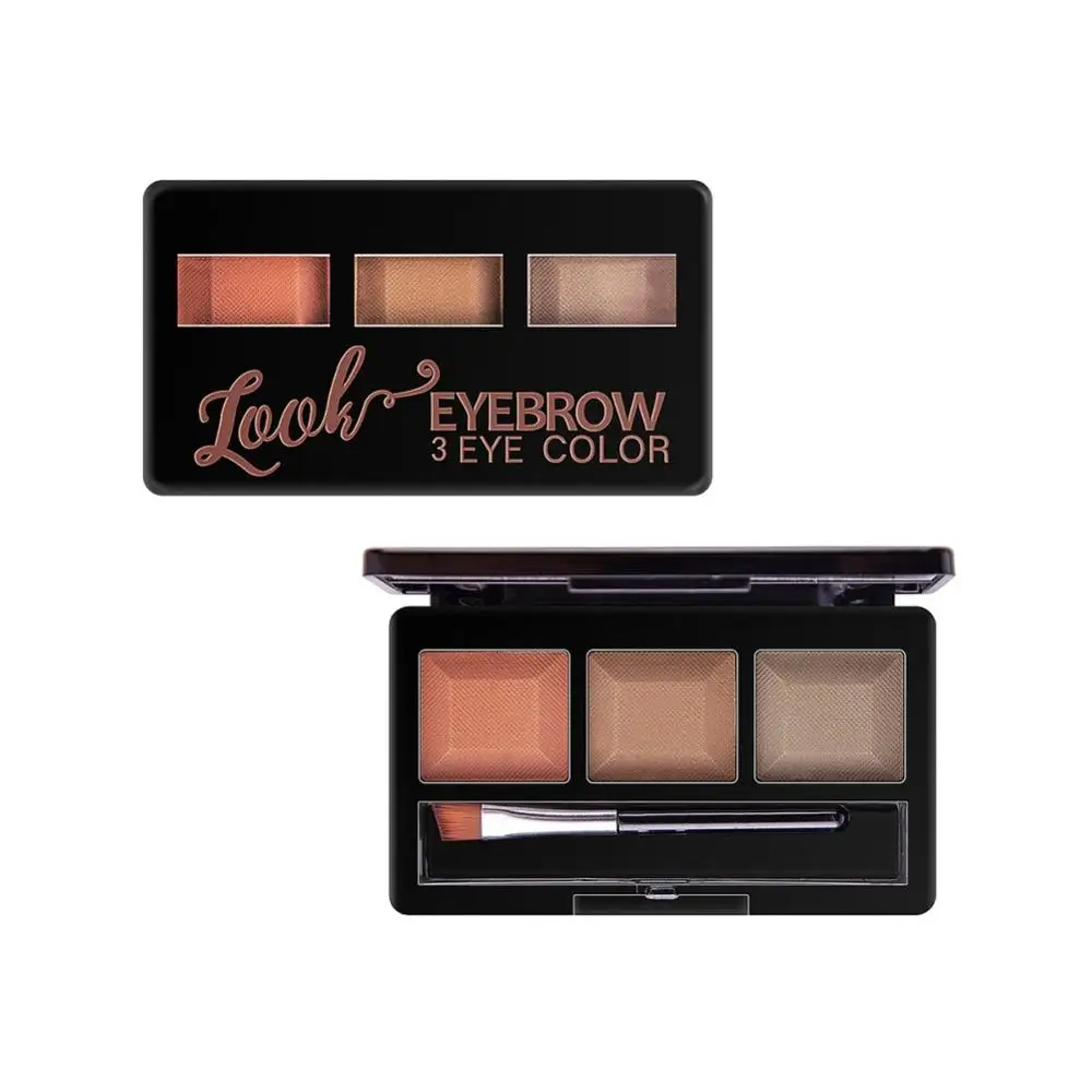 На каждый день 3 цвета бровей порошок Палитра длительный Водонепроницаемый