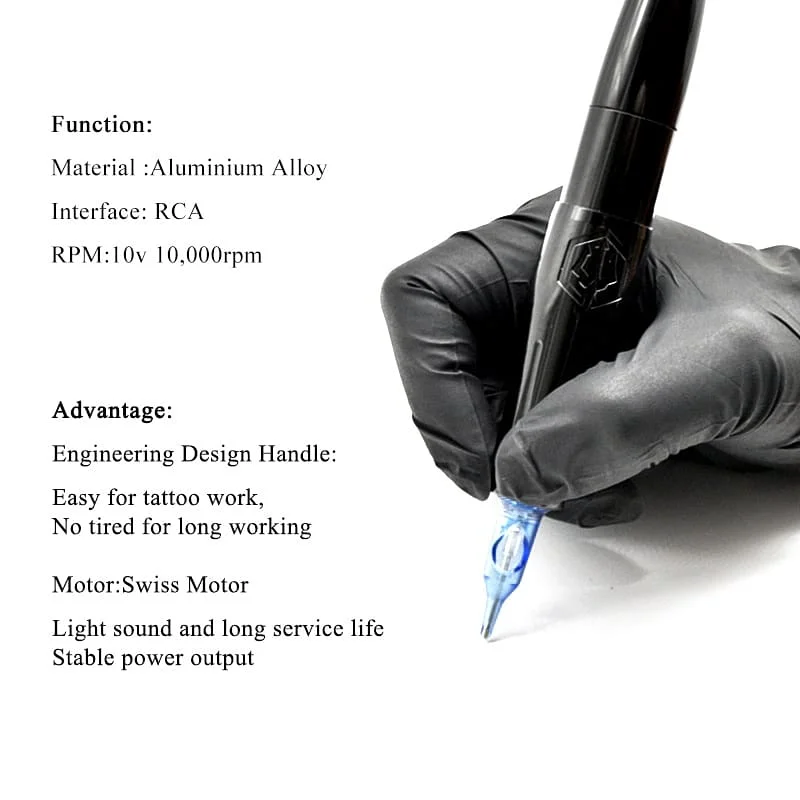 Машинка для татуировок вращающаяся со швейцарским мотором тихий мотор | Красота