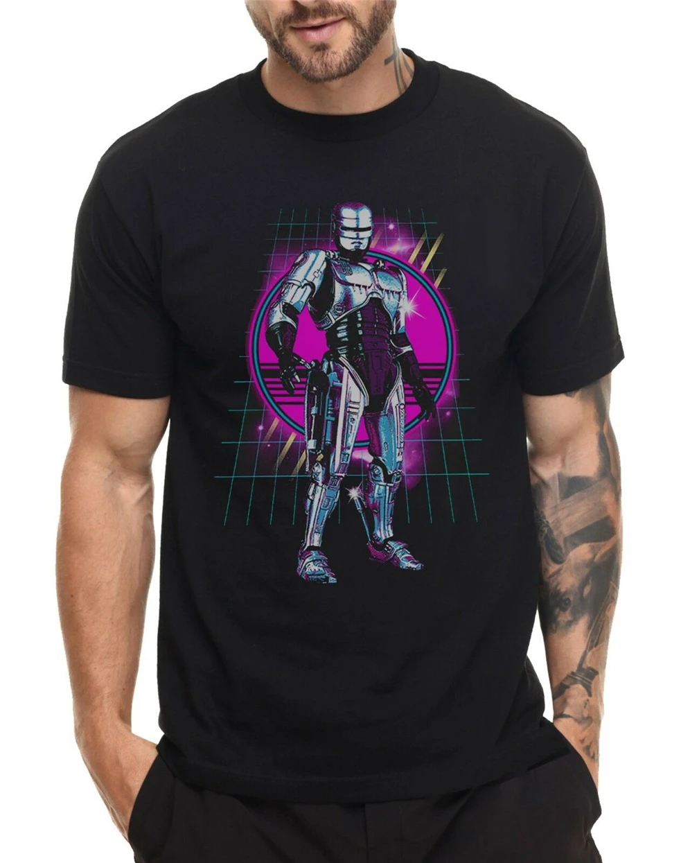 Robocop футболка фильм одежда высшего качества новый модный дизайн для мужчин и