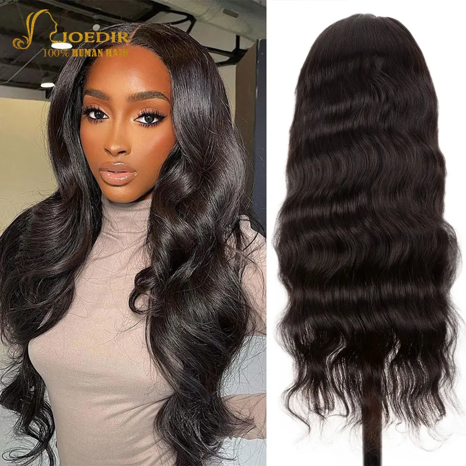 

Body Wave Lace Frontal Wigs For Women Peruvian Body Wave Human Hair Wigs 150% Density Joedir Hair Transparent Lace Front Wigs