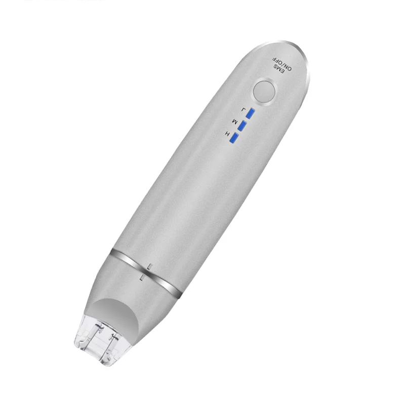 買取 Bb目emsクリップ目マッサージフェイシャル振動しわ削除薄型フェイスマジックスティックアンチバッグポーチ & しわ目スキンケアツール