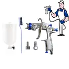 Новый Пластик 400cc чашка пистолет-распылитель W-101 воздуха распылительный пистолет ручной пистолет распылитель 1,01,31,51,8 мм Высокое качество W101 Воздушный пистолет-распылитель