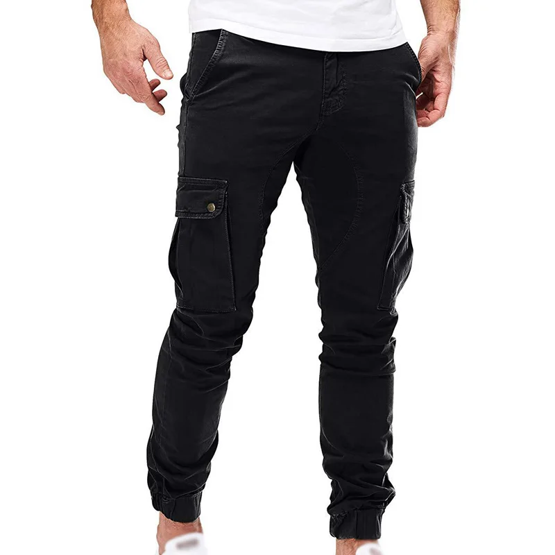Мужские брюки Осень Зима повседневные свободные карго Slim Fit Модные армейские