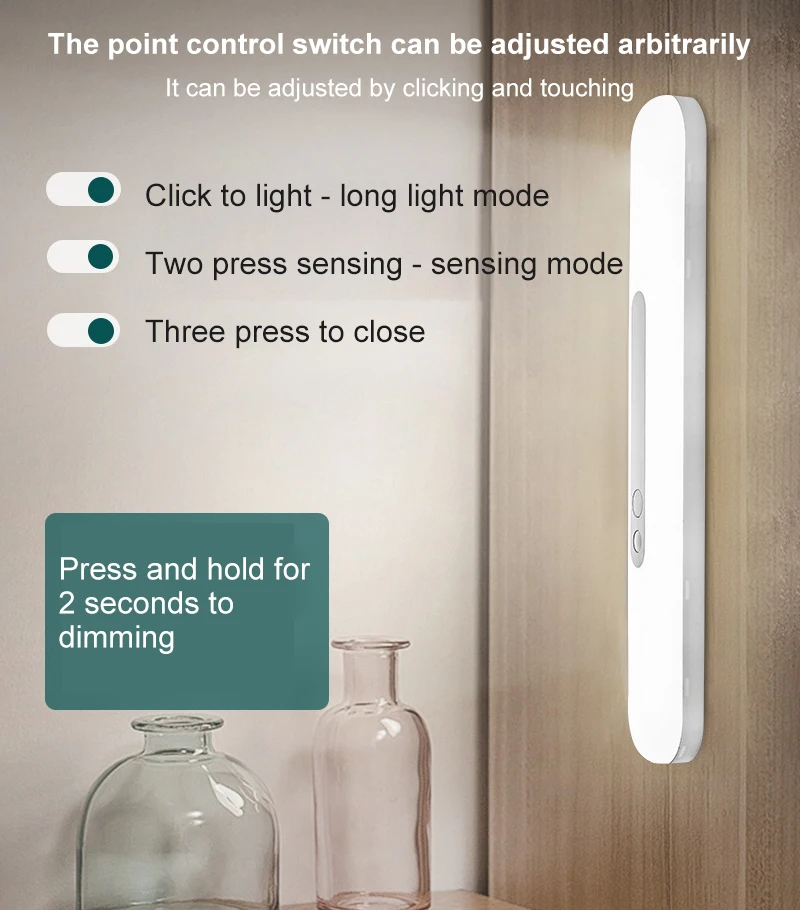 Светодиодный светильник с USB-зарядкой и датчиком движения 18 см/30 см | Электроника