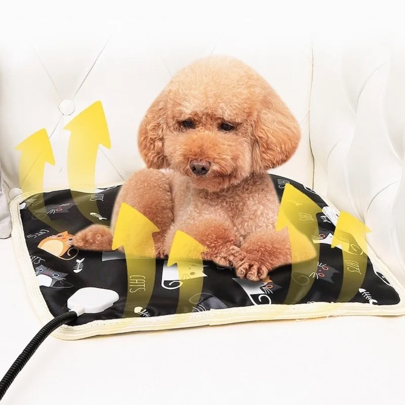 Pet Heating Pad Pet Dog Cat Pad Electric Blanket Warming Bed Heating Pad Pet Dog Bed Puppy Heater Waterproof Winter 2022 New images - 6