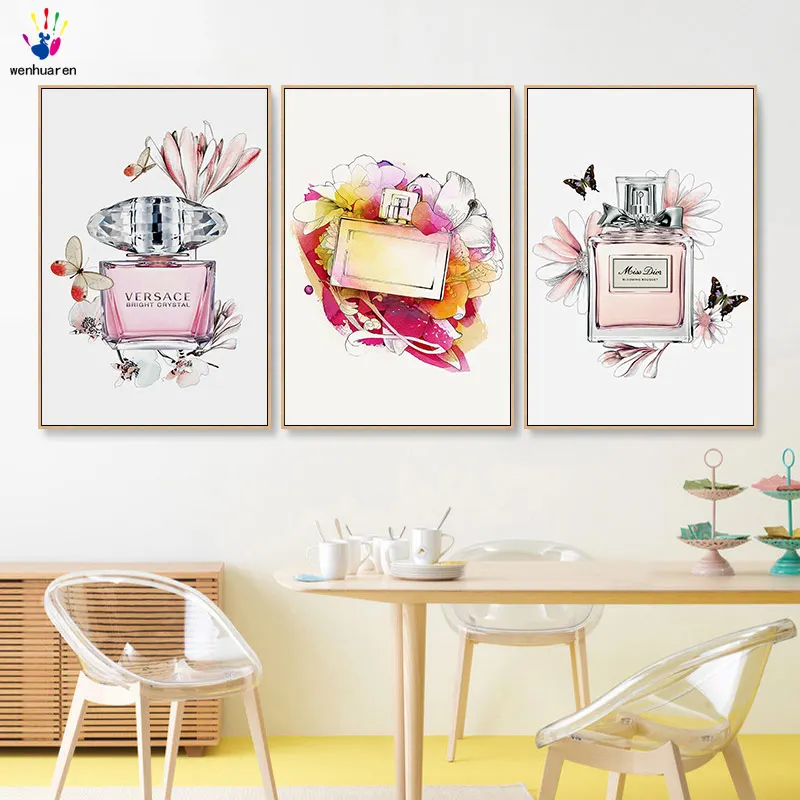 Diy цвета по номерам картина живопись с комплектами духи декоративная висячая