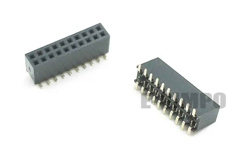 100 шт SMT 1 27 мм двойной вертикальный SMD PCB гнездовой контактный коннектор 2*3P 2X4P 2X5P 2X6P