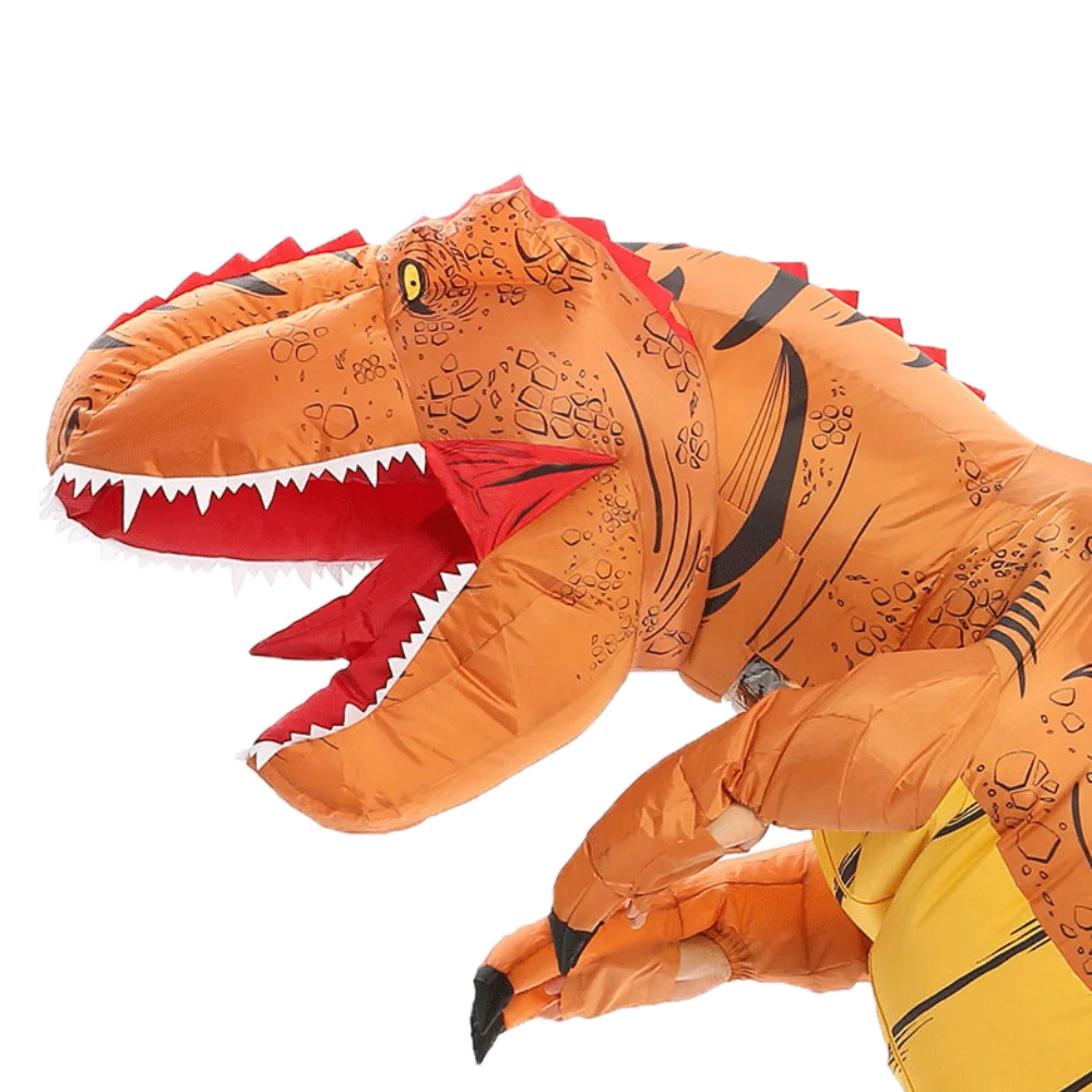 JYZCOS взрослых T REX надувной костюм Рождество Косплей T-REX динозавр животных фантазия комбинезон Хэллоуин костюм для женщин и мужчин