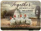 Жестяная вывеска Амелия Шарп, забавная, мы любим курицу и ферму, подходит для дома, кухни, фермы, настенное украшение, алюминиевая металлическая вывеска