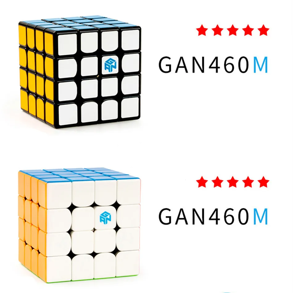 Оригинал GAN460 M Магнитный 4x4x4 волшебный куб 4x4 скоростной GAN 460 головоломка