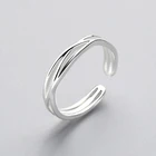 Корейский стиль минималистский геометрический кольца для Для женщин крест нерегулярные Регулируемый простой перстень в стиле хип-хоп Открытые панковские кольцо ювелирные изделия