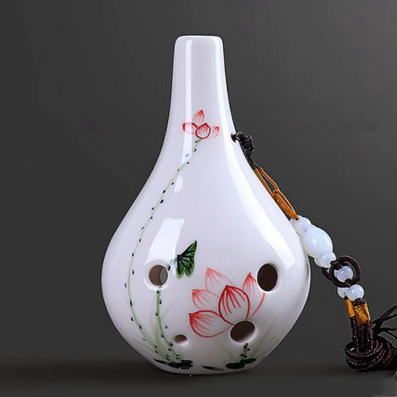6 отверстий ocarina вертикальный Круглый флакон инструмент для начинающих