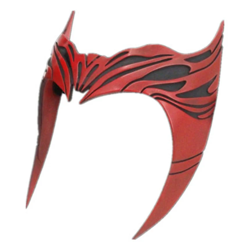 Takerlama Halloween Scarlet Cosplay Headband Red Witch Costumes Headwear Resin Masks Party Costumes Prop