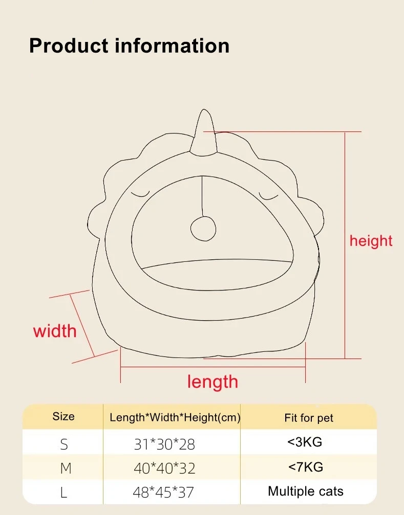 Теплая кровать для кошек милый дом кошка фотоемкость маленького питомца