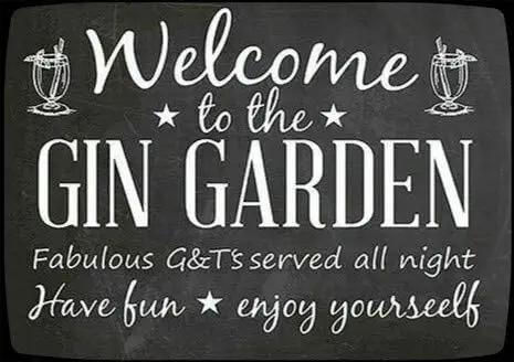 

Metal Tin Sign Welcome to The Garden Metal Sign Retro Home Garden Wall Decoration Man Cave 12X16 inch