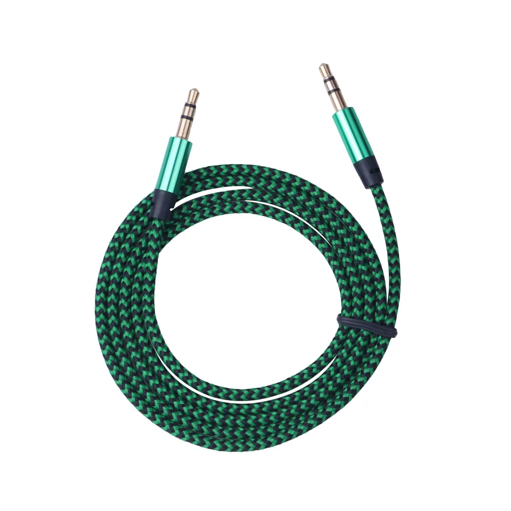 Универсальный нейлоновый аудиокабель с разъемом 3 5 мм на Aux кабель Папа папа