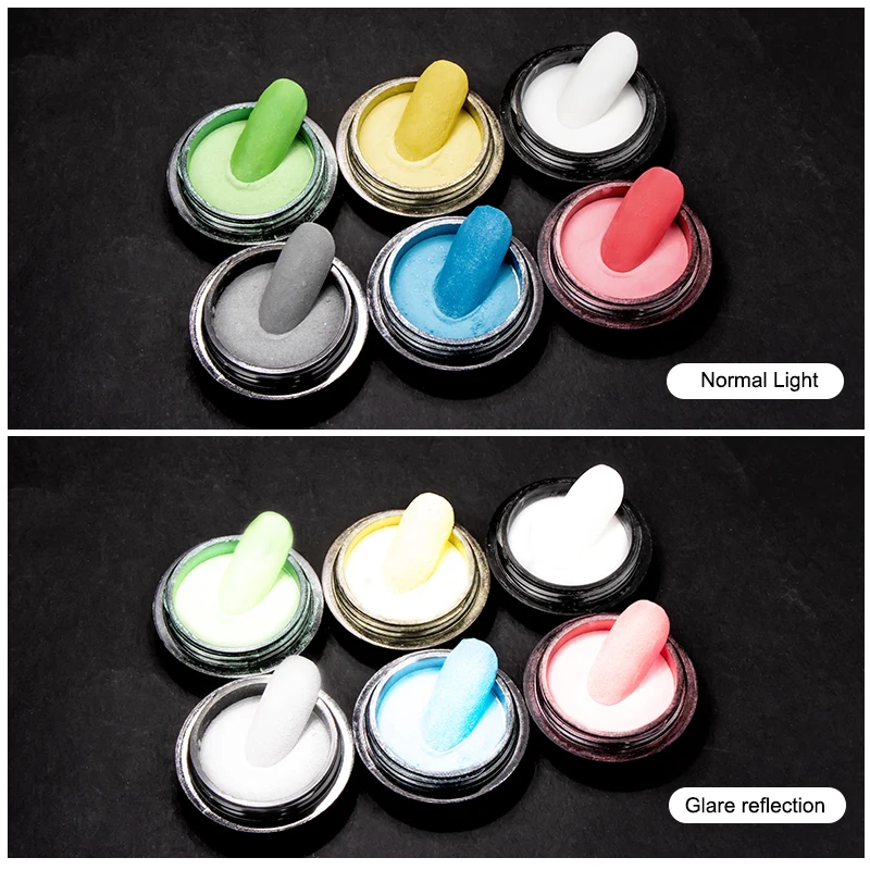 Блестящий Порошок для ногтей SAVILAND 6 цветов блестящий сверкающий порошок