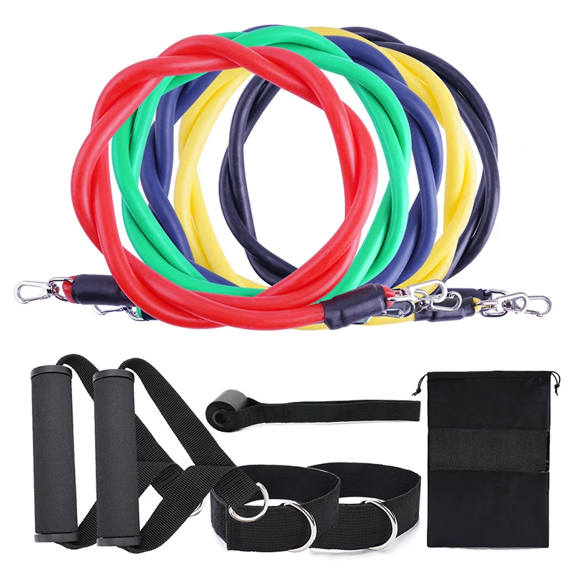 

11pcs/Set Pull Rope Fitness Exercises Resistance Bands Latex Tubes Pedal Excerciser Body Training Workout Yoga Rubber Loop Tube