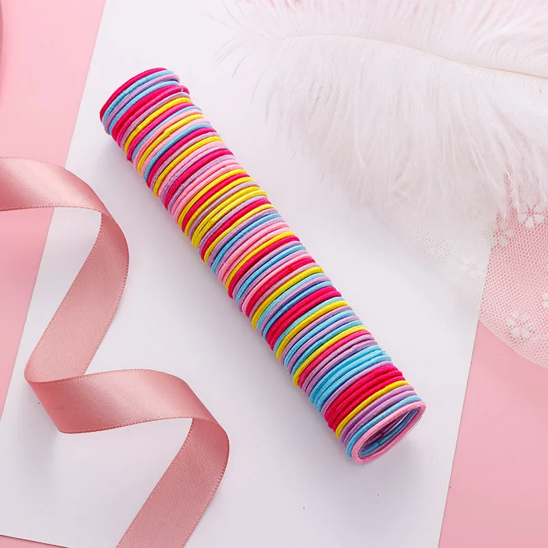 

1000PCS/Set Hair Accessories Fashion Girl Hair Decorations Woman Accesories Suit Color Elastic Hairpin Birthday Present Headband