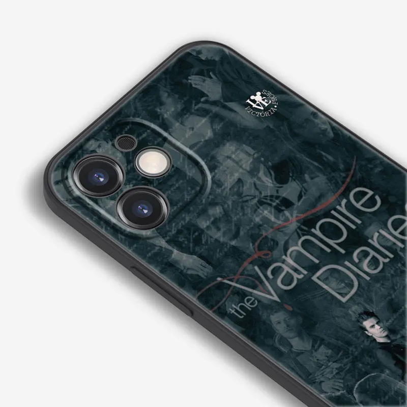 Чехол для телефона "Дневники вампира" для Apple iPhone 13 12 Mini 11 Pro Max XR X XS MAX 6 6S 7 8 Plus 5 5S SE 2020 черного цвета.