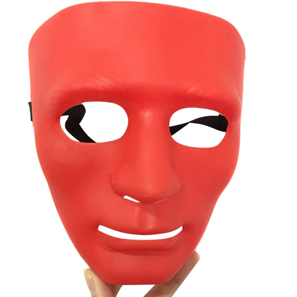 DIY белая маска Бумага полный уход за кожей лица оперы Маскарадная однотонная