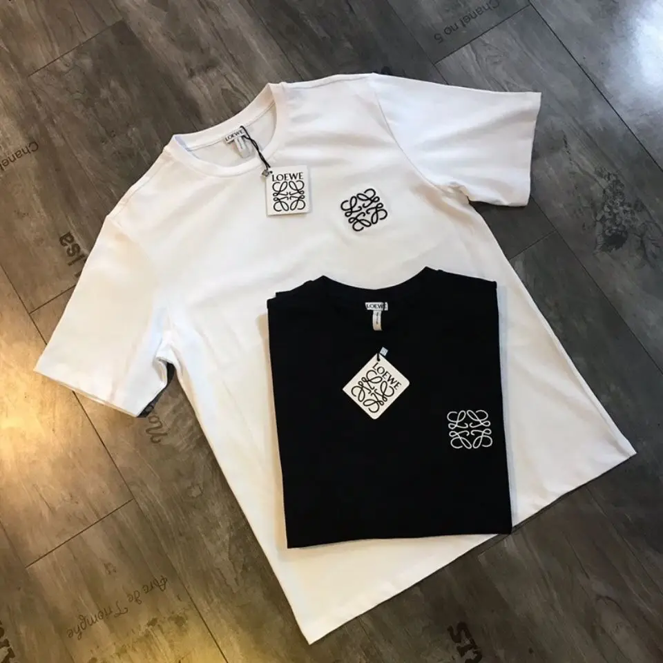 

2021 New Cotton Round Neck Short Sleeve Simple and Elegant Fashion Versatile Casual Lovers T-shirt Trend