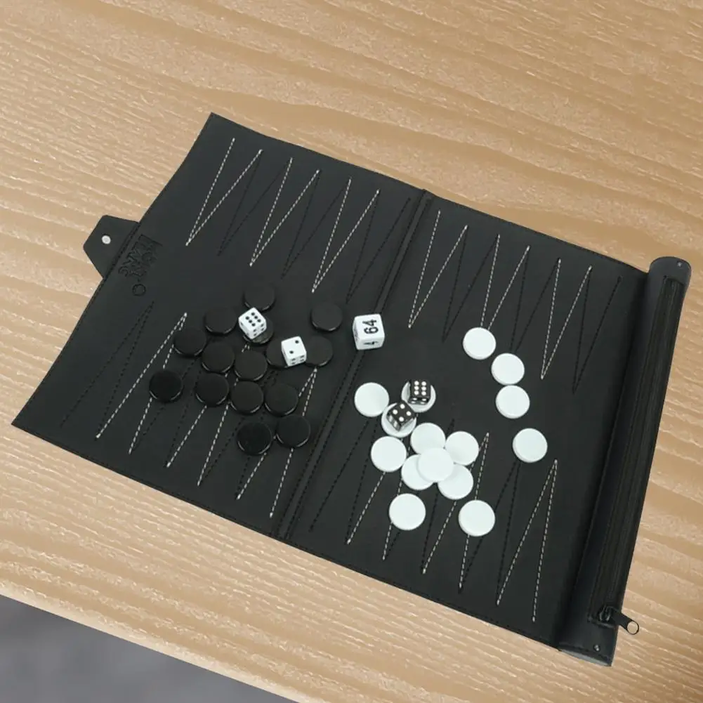 Портативная кожаная шахматная доска из искусственной кожи портативная