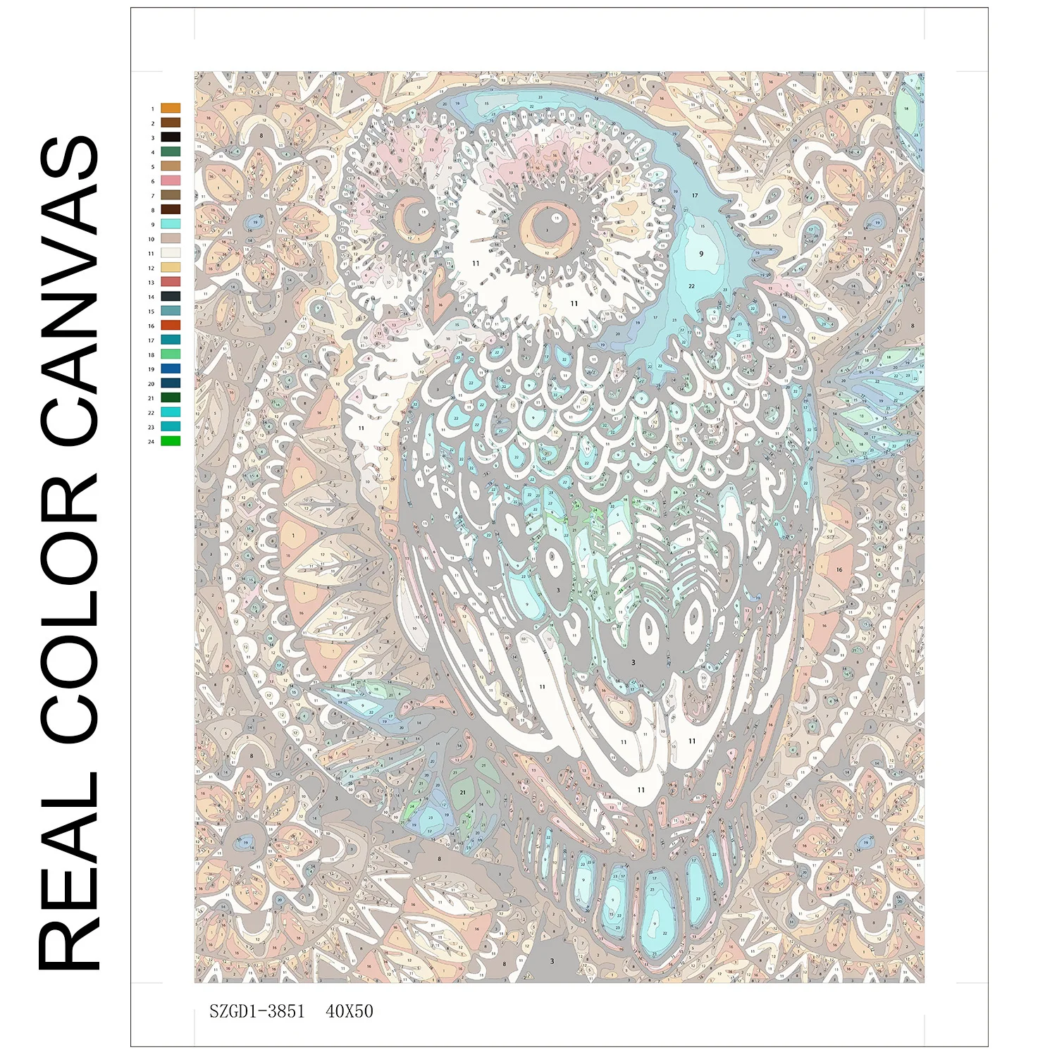 Набор для рисования по номерам на холсте кошка собака олень волк Лев сова | Дом и