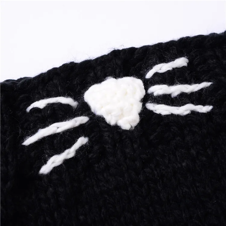 Manual Knitting Girls Keep Warm Coarse Wool Hat Cartoon Seven kinds Fox Weave Hat Kitty Squirrel Little Bear Rabbit Cloak Hat