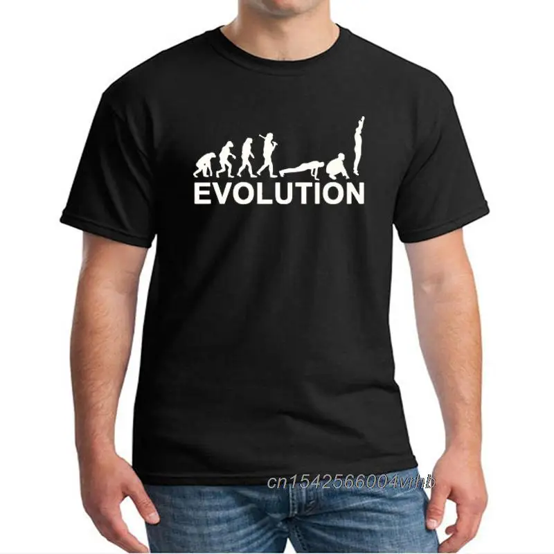 

Evolution Bodybuilding Instructor TShirt Funny Birthday Gift For Men Husband Fashion Family Short Sleeve O Neck Cotton t shirt