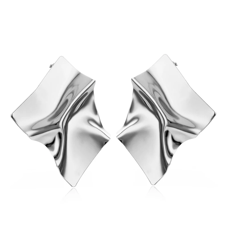 Модные Эффектные серьги индивидуальные массивные геометрические необычные из