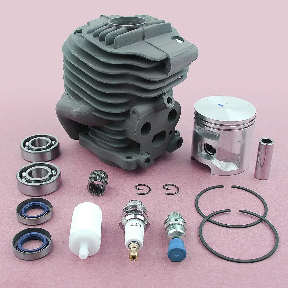 Chain saw 51mm Cylinder Piston Grooved Ball Bearing Kit For Husqvarna K750 K760 cutoff concrete saw Engine Motor Parts
