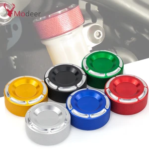 Universal Motorcycle Rear Brake Oil Fluid Reservoir tank Oil Cap Cover For Honda Kawasaki Yamaha SUZUKI GSX R 600 750