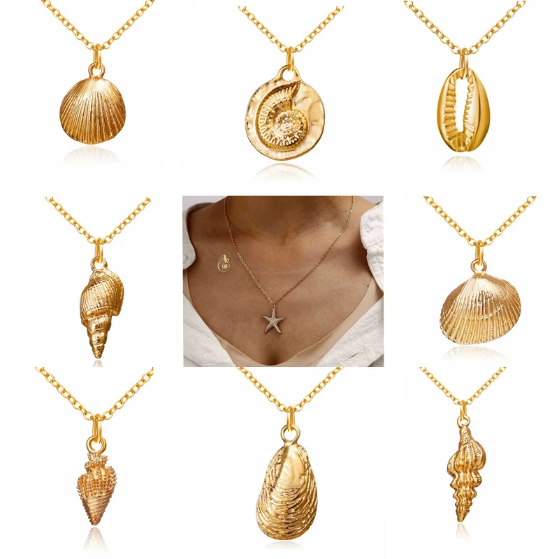 2019 модный пляжный Стильный чехол ожерелье с подвеской для женщин Ювелирное