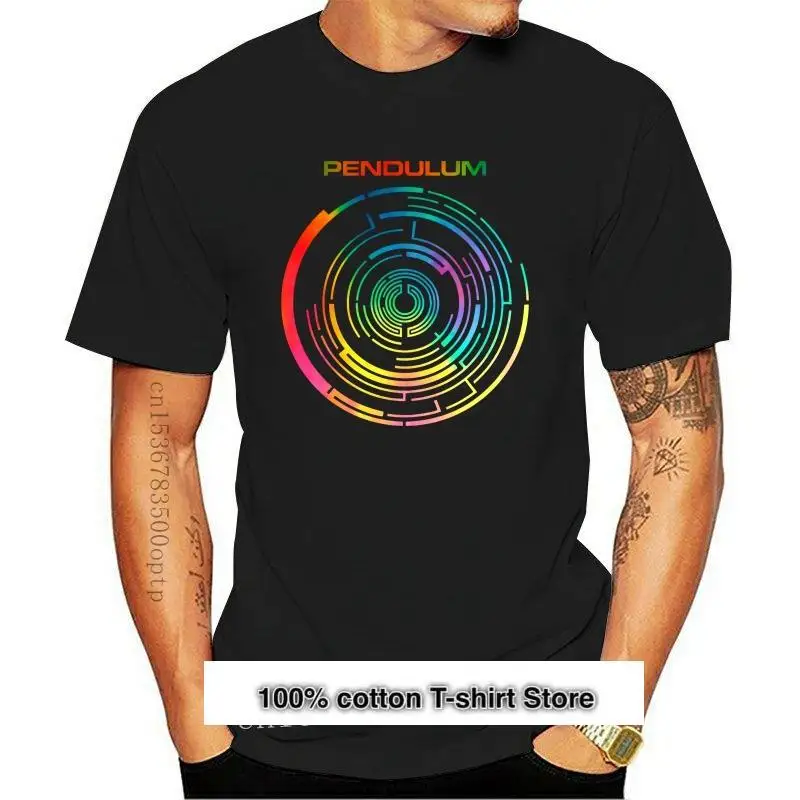 Camiseta de algodón con Péndulo para hombre, camisa de algodón con música,...