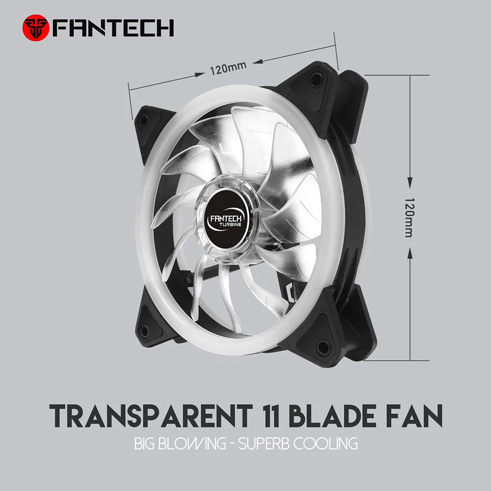 FANTECH охлаждения ПК FC-124 настольный компьютер башня вентилятор блок корпуса