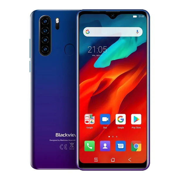 Blackview A80 Pro 6,49 ''4 GB 64GB Android 9,0 4G смартфон Helio P25 Quad Cameras глобальная версия 4680mAh мобильный телефон