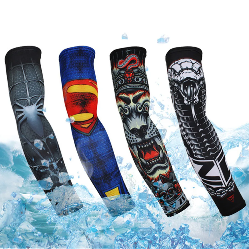 1 пара летних солнцезащитных рукавов из полиэстера дышащие быстросохнущие