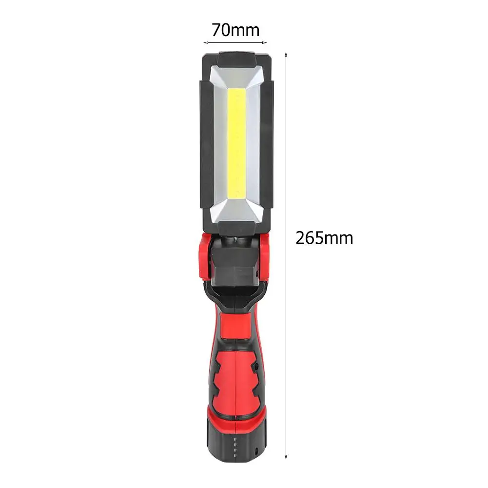 

Foldable COB Work Light Magnetic USB Charging 3 Modes Glare Flashlight with Hook Emergency Inspection Portable Lighting