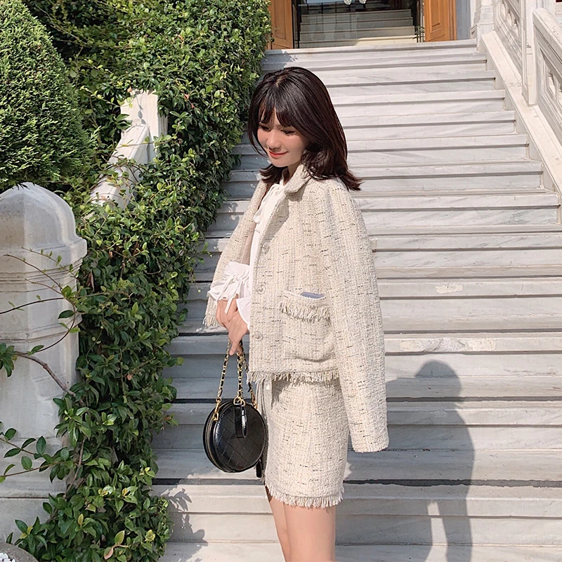 Женский однобортный костюм-двойка MISHOW однобортное пальто с длинными рукавами и