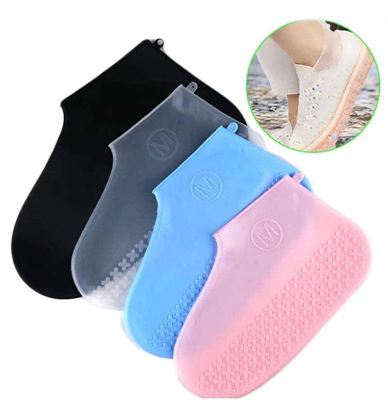 Многоразовые водонепроницаемые Непромокаемые Силиконовые чехлы для обуви