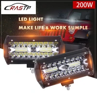 rastp 6 5 inch 200w led light bar spot flood beam for work driving offroad boat car tractor truck 4x4 suv 12v 24v rs cl001
