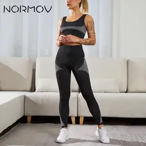 NORMOV 2 Piece Set Women Seamless Sportswear Gym Workout Clothes Fitness Bra and Push Up Leggings Yoga Set NORMOV 2 Piece Set Women Seamless Sportswear Gym Workout Clothes Fitness Bra and Push Up Leggings Yoga Set