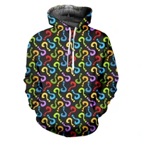 ifpd eu size new 3d printed color question mark sweatshirt fall winter hoodies streetwear womenmen hiphop tracksuits pullovers